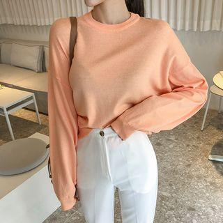 Drop-shoulder Lightweight Sweater