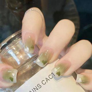 Heart Faux Nail Tips