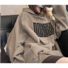 Print Hoodie Sweatshirt - One Size