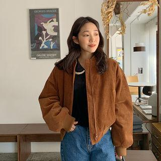 Pastel Corduroy Bomber Jacket
