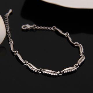 Rhinestone Bead Pod Bracelet