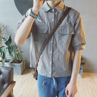 Short-sleeve Loose-fit Shirt