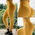 Textured High-waist Yoga Pants
