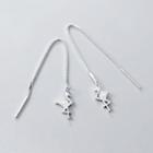 925 Sterling Silver Flamingo Dangle Earring 1 Pair - S925 Silver - One Size