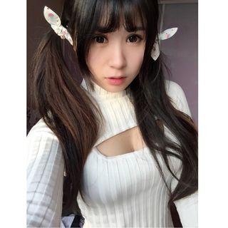 Cut Out Mock Neck Sweater