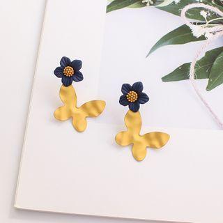 Flower & Butterfly Alloy Earring