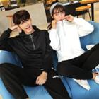 Couple Matching Long-sleeve Hooded Top / Lettering Sweatpants