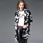 Wool Blend Camouflage-pattern Coat