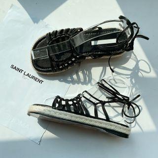 Espadrille Strappy Lace-up Sandals