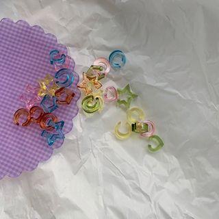 Set Of 5: Acrylic Ear Cuff