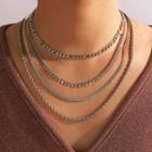 Layered Necklace 17123 - Silver - One Size