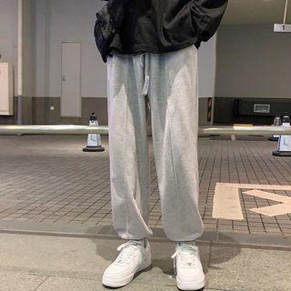 Elastic-waist Loose-fit Sweatpants