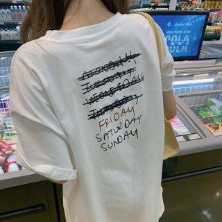 Smiley Face Lettering T-shirt