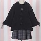 Long-sleeve T-shirt / Plaid Mini A-line Skirt / Hooded Padded Jacket