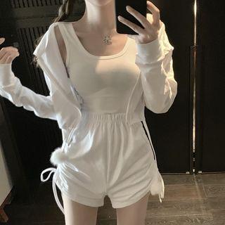 Zip-up Hooded Jacket / Tank Top / Shorts