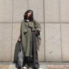 Dual-pocket Long Buttoned Jacket