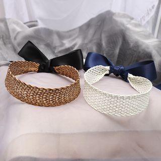 Ribbon Bow & Woven Headband
