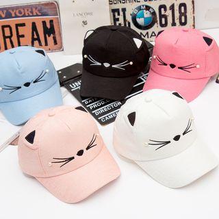Cat Embroidered Baseball Cap