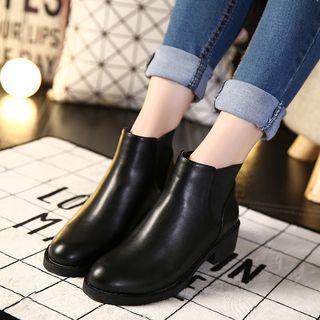 Chunk Heel Ankle Boots