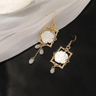 Asymmetrical Geometric Flower Earring As Shown In Figure - One Size