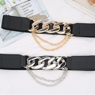 Chunky Chain Layered Elastic Belt
