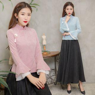Long-sleeve Cheongsam Top