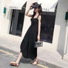 Plain Strap Culotte Jumpsuit