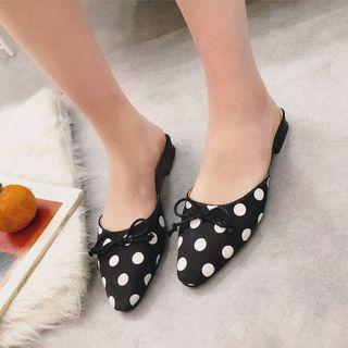 Bow Plaid Mules