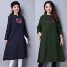 Long-sleeve Chinese Button Dress
