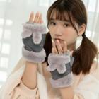 Fleece-lined Fingerless Gloves