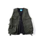 Pocketed Button Vest