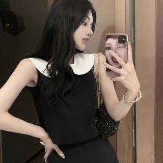 Set: Collared Tank Top + Skirt