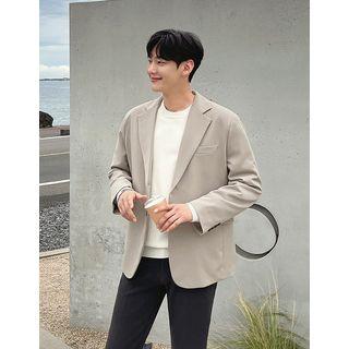 Notch-lapel Single-breasted Blazer