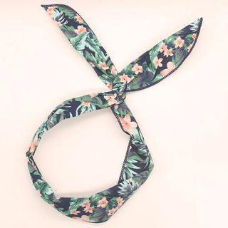 Floral Print Wirework Headband