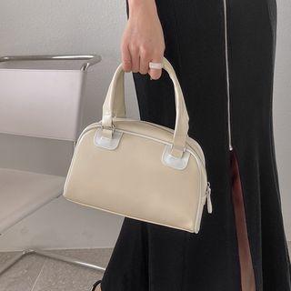 Double-strap Zipped Tote Bag