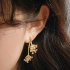 Flower Earring 1 Pair - Stud Earrings - Gold - One Size