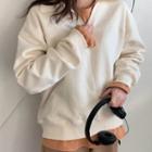Collared Zip-neck Sweatshirt