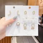 Faux Pearl Stud Earring / Rhinestone Drop Earring (various Designs)