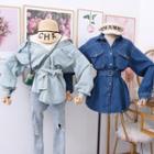 Loose-fit Denim Shirt With Belt
