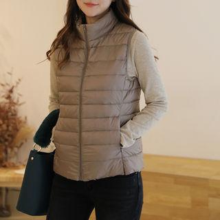 High-neck Light Padded Vest