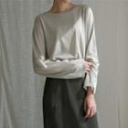 Round-neck Metallic T-shirt