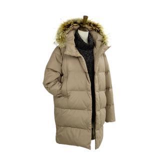 Faux-fur Hooded Padded Coat