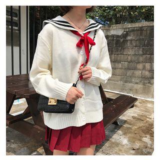 Sailor Collared Cardigan