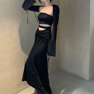 Tube Top / Shrug / A-line Skirt