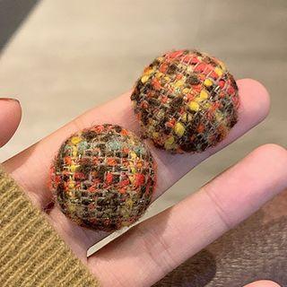 Plaid Flannel Earring