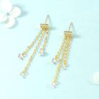 Fringed Ear Stud 1 Pair - Gold - One Size