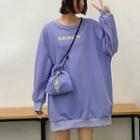 Set: Lettering Pullover + Mini Drawstring Shopper Bag