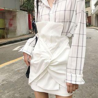 High-waist Knot Pencil Skirt