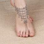 Cutout Anklet With Toe Ring