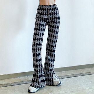 Argyle Boot Cut Pants
